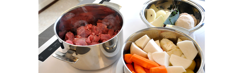 Les ingrédients pour une blanquette de veau