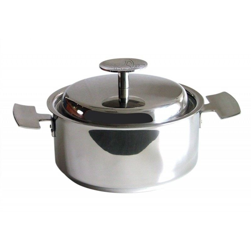 Casserole en inox + couvercle 18 centimètres - Baumstal