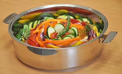 Légumes en cuisson douce ou cuisson basse température