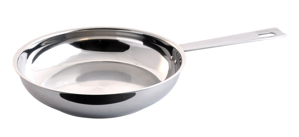 Poêle à frire Baumstal en inox 18/10 sans revêtement