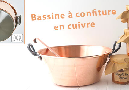 Bassine en cuivre induction