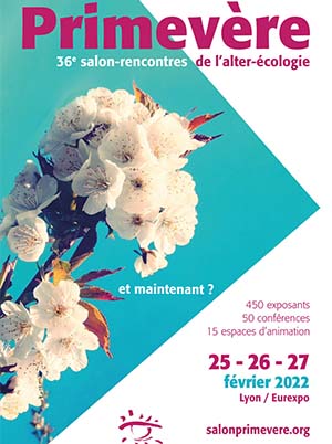 salon primevere 2022 Salon bio Primevere du 25 au 27 février 2022 à Lyon Chassieu