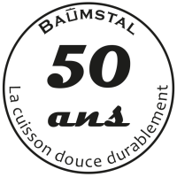 logo 50 ans 676 Baumstal depuis 1972 : 50 ans. La cuisson douce durablement.