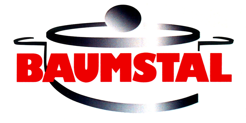 Logo Baumstal rouge marmite stylisée