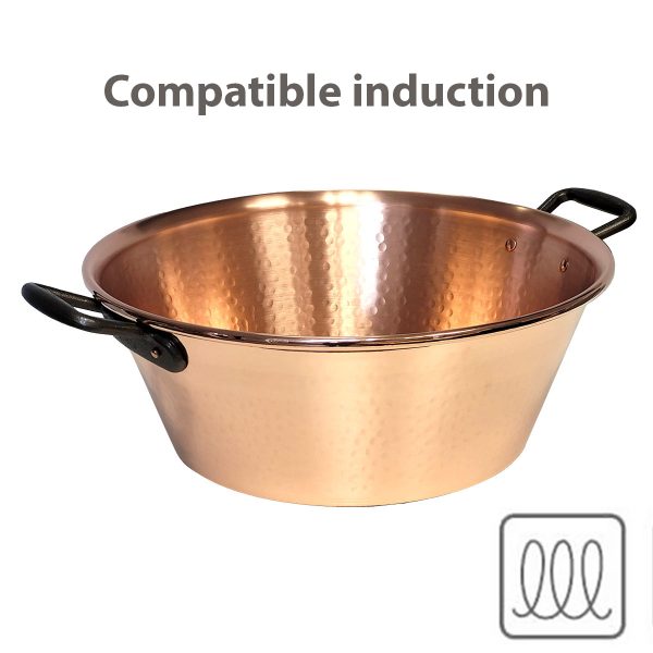 Bassine en cuivre 38 cm - Induction