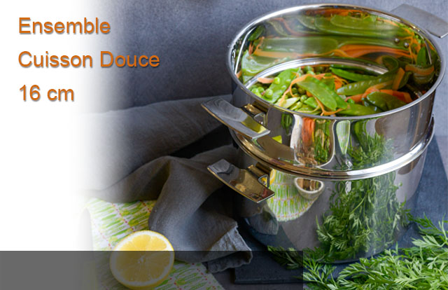 Promo ensemble cuisson douce 16 cm