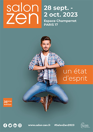 Affiche du salon Zen 2023 à Paris, espace Champerret Affiche du salon Zen 2023 à Paris, espace Champerret