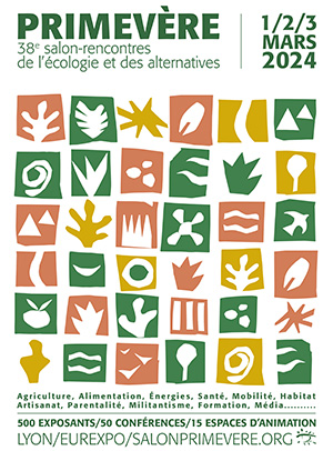 Affiche du salon Bio Primevère 2024 à Lyon