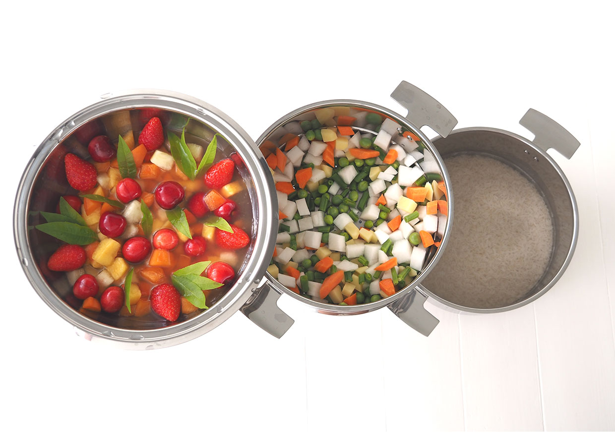 Ensemble Cuisson Douce : 3 cuissons simultanées