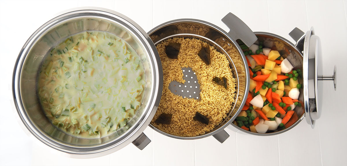 Cuisson étagée dans l'Ensemble Cuisson Douce
