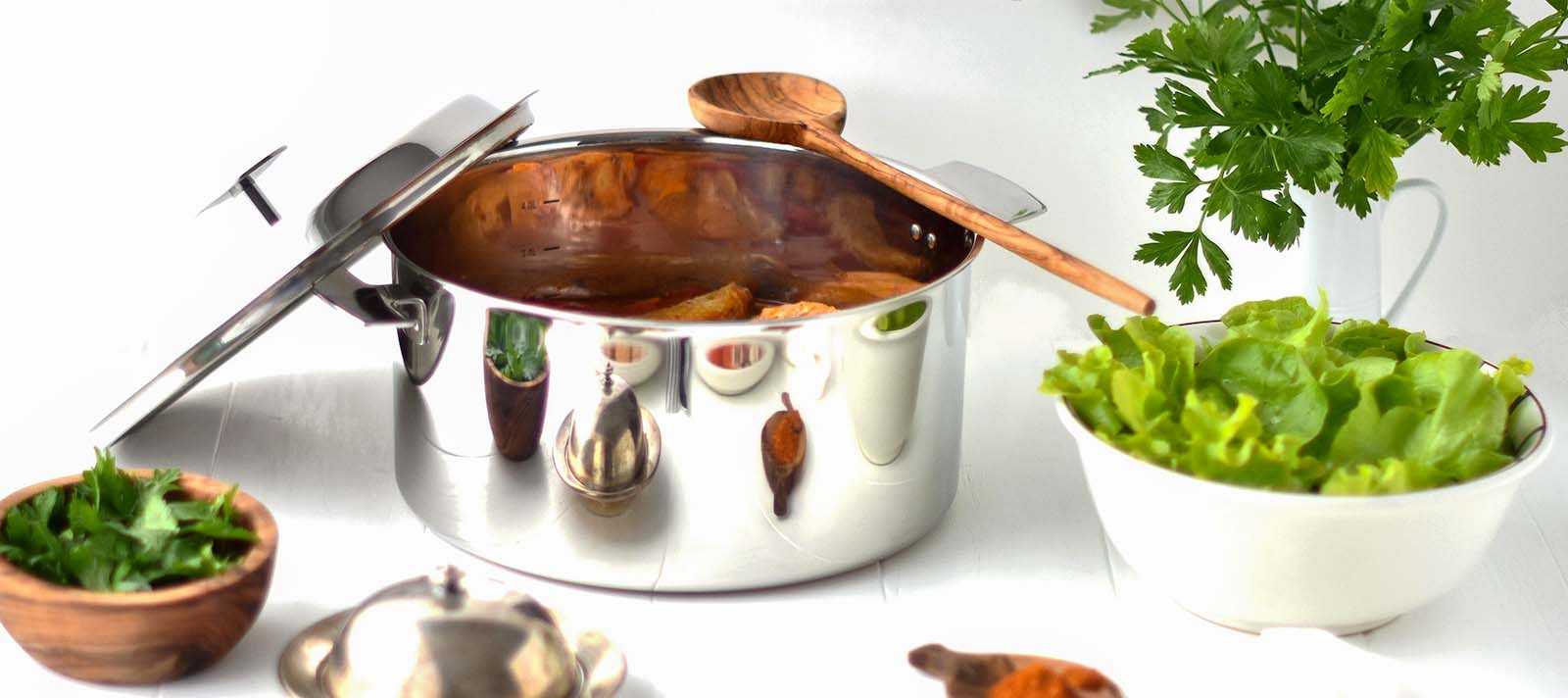 cocotte poulet basquaise La Cocotte Baumstal en inox 18/10