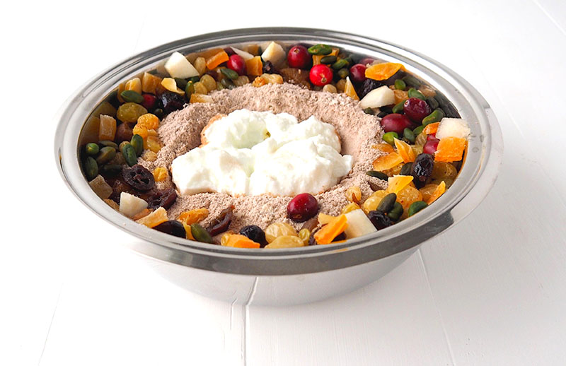 gateau haut prepa1 Préparation de la recette du gateau aux fruits secs et fruits confits