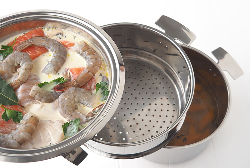 Cuisson étagée dans l'Ensemble Cuisson Douce / Multicuiseur