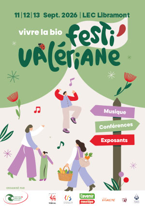 Affiche du salon Festi Valériane 2026 à Libramont Affiche du salon Festi Valériane 2026 à Libramont
