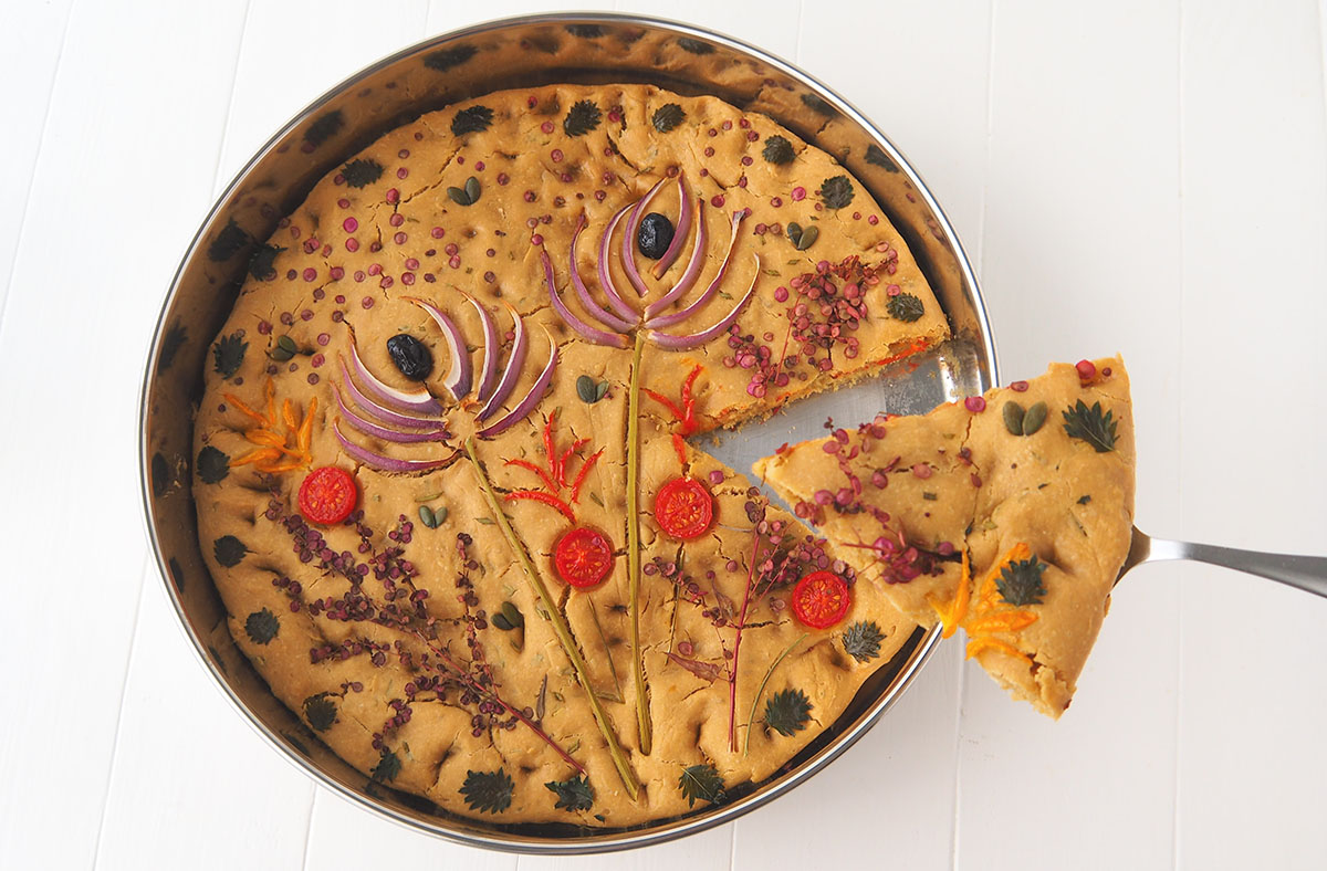 Recette de focaccia aux herbes