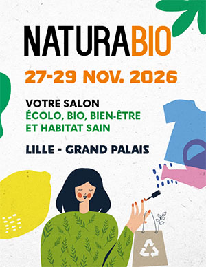 Affiche du salon Natura Bio 2026 à Lille Grand Palais